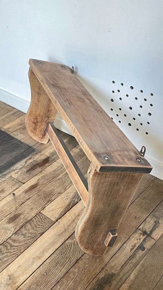 Mensola vintage con 5 ganci, in legno grezzo – Scaffali a muro, Metal (photo 30 of 33)