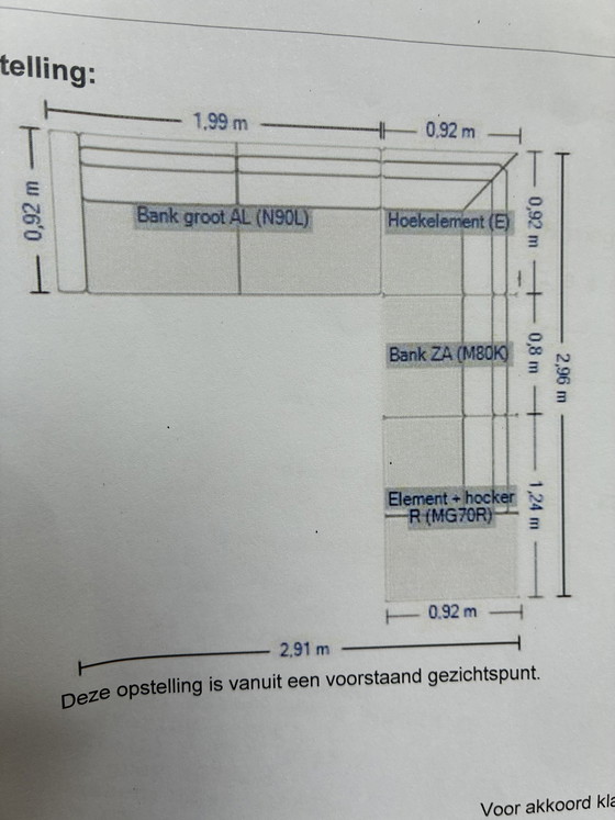 Image 1 of Montel leather corner sofa