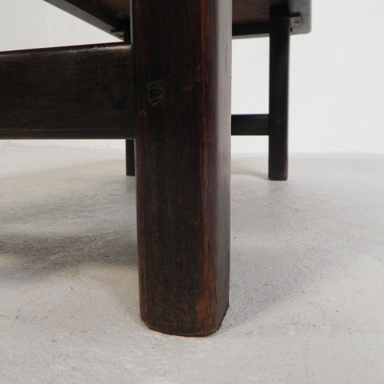 Image 1 of Mesa de azulejos Vallauris, firmada "dan" con la imagen de un pájaro fantástico, década de 1960.