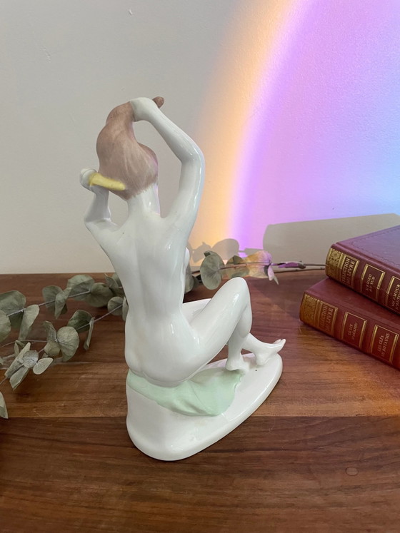 Aquincum Ungarische Porzellan Nackte Dame Bildhauerei – Porcelain (photo 6 of 7)