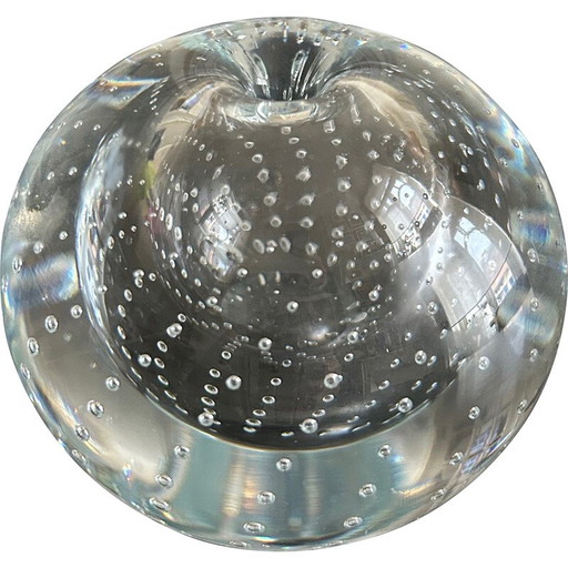 Vintage bubble-crystal soliflore, 1960