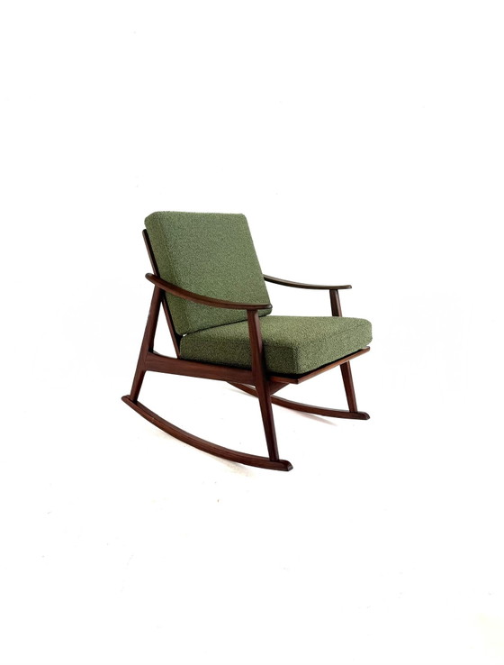 Image 1 of Vintage gerestaureerde Deense schommelstoel, jaren ‘60