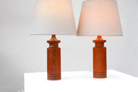 Grandes lampes de table danoises modernes en teck, style milieu du siècle, lot de 2 – Mid Century Modern (photo 8 of 13)