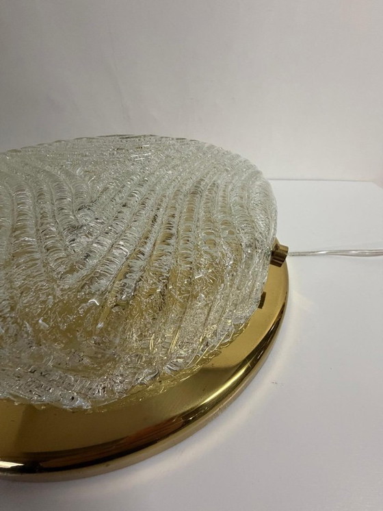 Image 1 of Vintage XXL Murano Glass Flush Light Hillebrand, 1970s