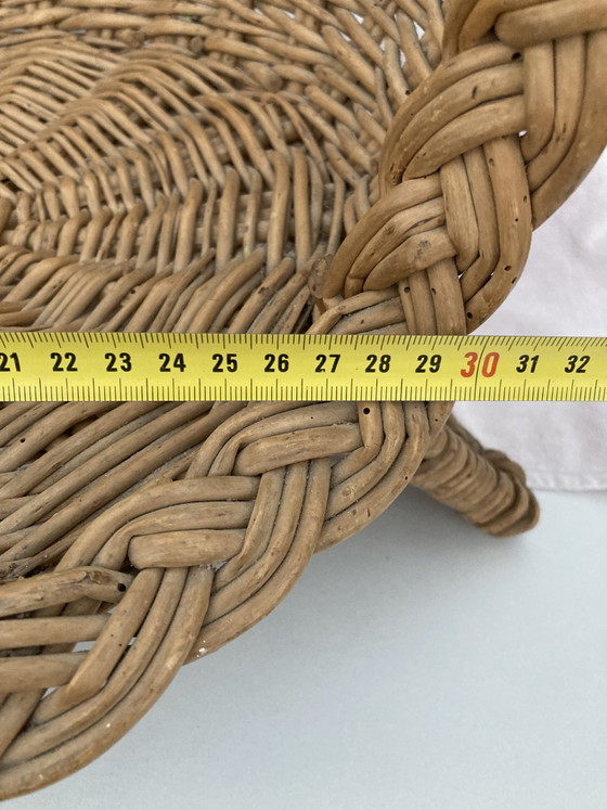 Image 1 of Vintage kinderstoel van rotan uit de jaren 80