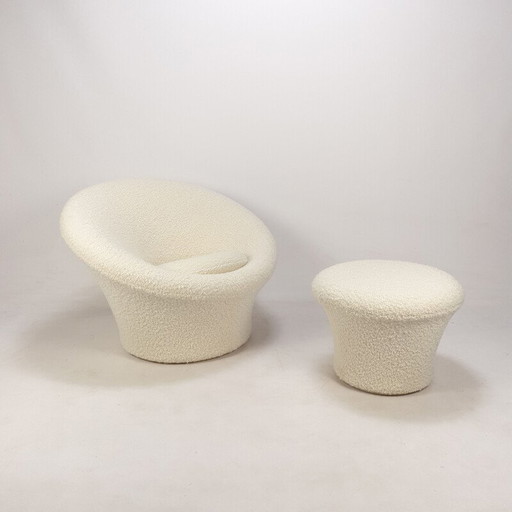 Vintage Mushroom armchair and ottoman by Pierre Paulin for Artifort, 1960s