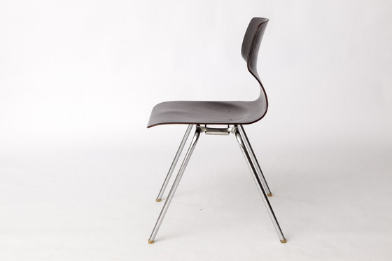 Image 1 of 1 of 12 Flötotto Pagwood Chair – German Design Classic, 1970s, Chrome & Plywood