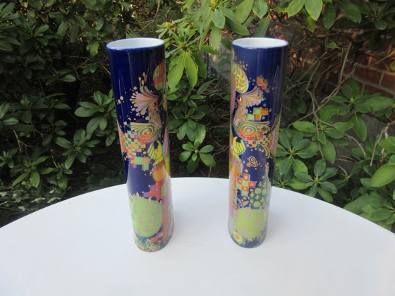 Image 1 of Een paar Rosenthal Bjorn Wiinblad vazen ​​1001 Nachten