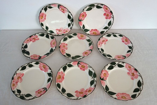 8 Villeroy & Boch „Wild Rose“ Speiseteller, 1970 – servies, Ceramic (photo 2 of 8)