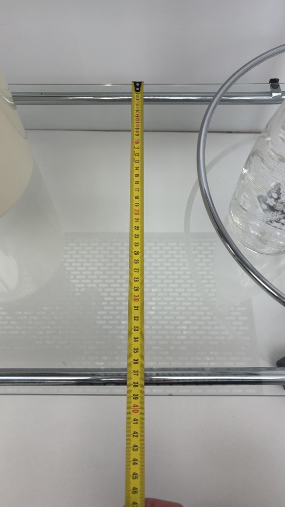 Image 1 of Carrello di servizio / carrello / carrello porta bevande in metallo con struttura in tubo d'epoca