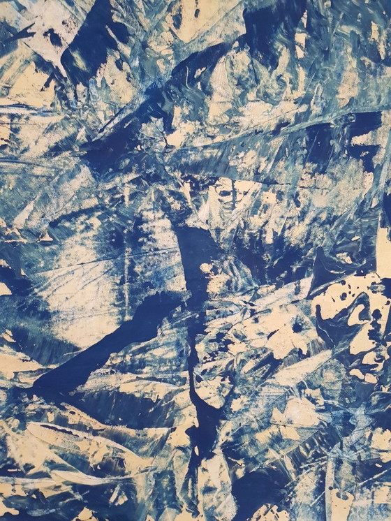 Image 1 of Jürgen Angeler - Cubismo azul y dorado