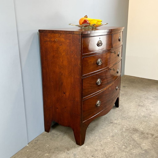 Commode à tiroirs antique, acajou, Angleterre, 19e siècle