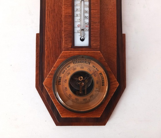 Image 1 of Barometro Art Déco Stazione meteorologica scolastica di Amsterdam