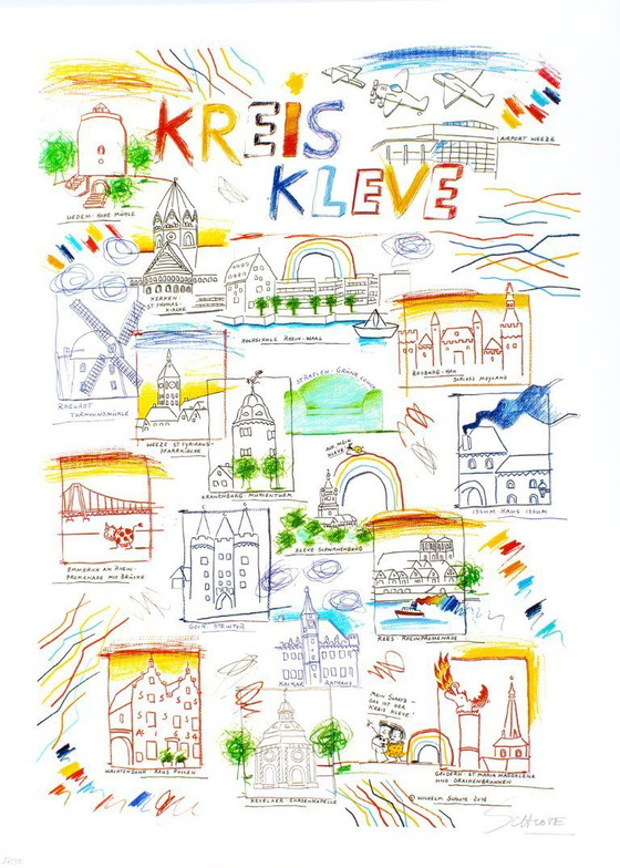 Image 1 of Schlote, Wilhelm - Kleve district - 3D construction - signed by hand