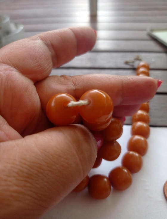 Image 1 of Faturan Bakelieten ketting, gewicht 65 g