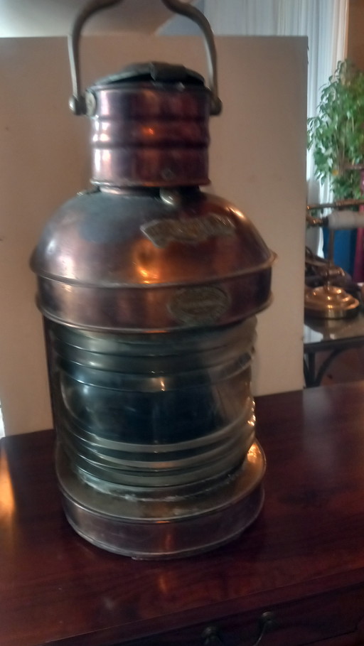 Ouvrard & Villars Copper Boat Lighthouse