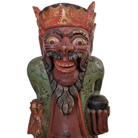 Dvarapala balinese policromo (Guardiano del Tempio) – Sculture, Wood (photo 10 of 10)