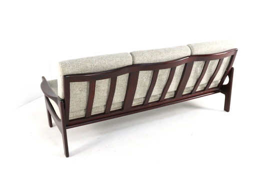 Image 1 of 3 seater sofa vintage reupholstered