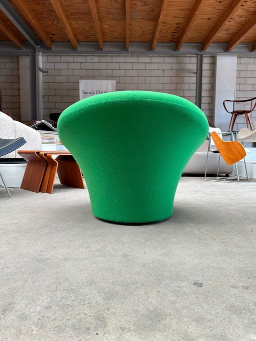 Sillón Artifort Mushroom verde oscuro – fauteuils, Textile, Wood