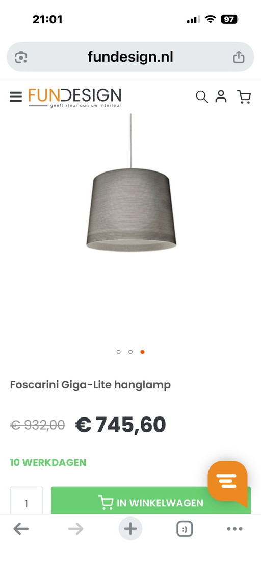 Foscarini Giga-Lite Pendelleuchten