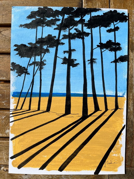 Acrylic and ink on framed A4 paper – Paintings & Drawings (photo 2 of 6)