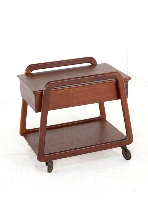 Henning Wind-Hansen pour Sika mobler chariot vintage teck