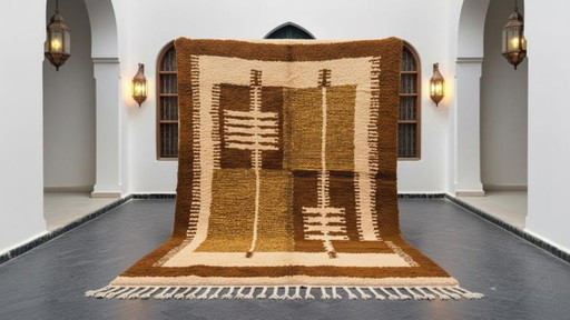 Traditionelle marokkanische Teppiche in Leinenoptik, 300 x 200 cm