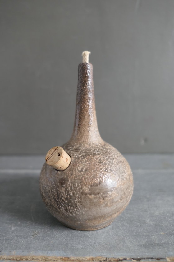 Image 1 of Vintage set van 3 keramiek olielampen