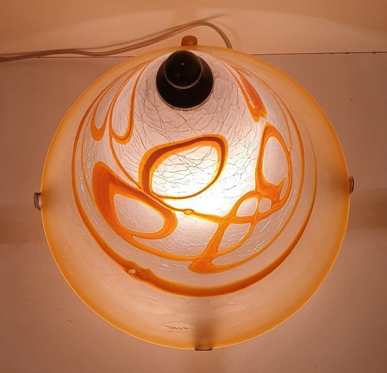 Image 1 of Lampada da tavolo vintage a forma di fungo Simais fatta a mano