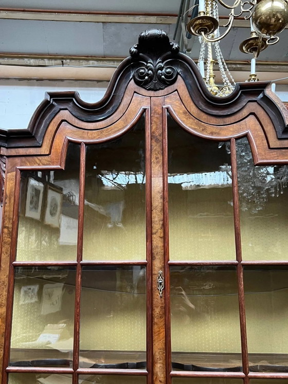 Antica vetrina olandese in stile barocco. XVIII secolo., Vetrine, Legno, Marrone, Barok (foto 4 di 8)