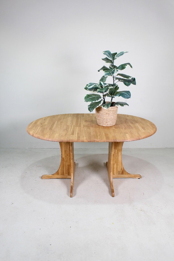 Image 1 of Vintage Danish wooden extendable dining table