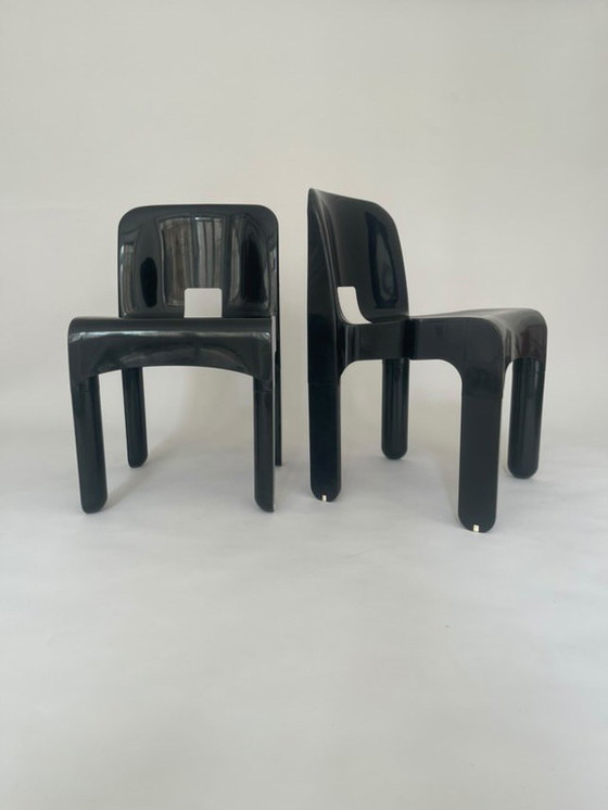 Image 1 of Paar Universale Stühle von Joe Colombo für Kartell 70er Jahre