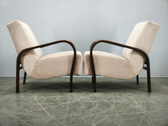 Image 1 of Par de sillones Kropáček & Kozelka para Interiér Praha, años 40