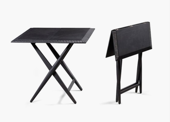 Image 1 of 1x Zanat Piano Table pliante angulaire | Erable noir, Ludovica & Roberto Palomba