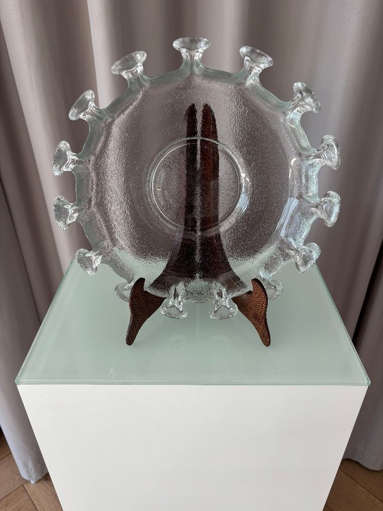 Bol/plato de cristal Humppila Finland Splash Art – Diseño escandinavo – Accesorios de mesa, Glass (photo 5 of 7)