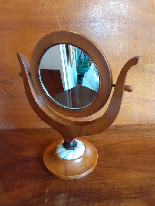 Art nouveau psyche mirror