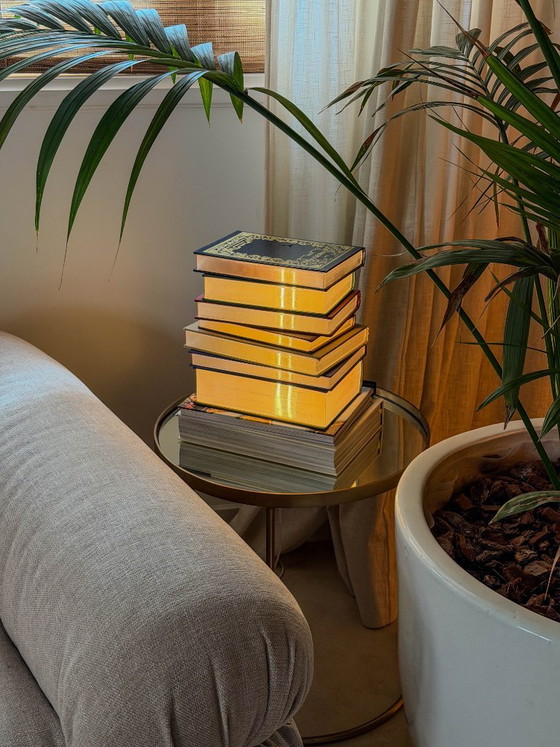 Bücherlampe – ENZI Design, Tischlampen, Papier, Kunststoff (photo 4 of 5)