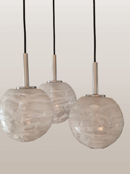 Doria Leuchten Cascade Hängelampe – hanglampen, Glass, Metal