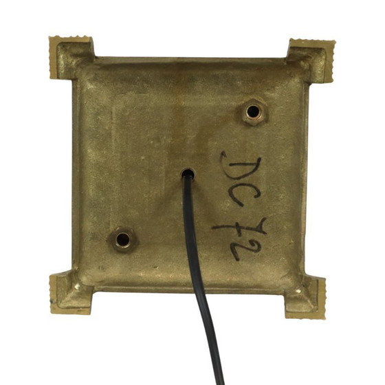 Image 1 of Brass Table Lamp Mythical Dolphins