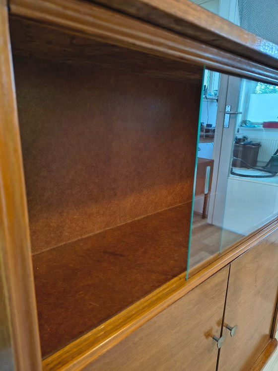 Image 1 of Vitrine/Buffet style années 60 en bois