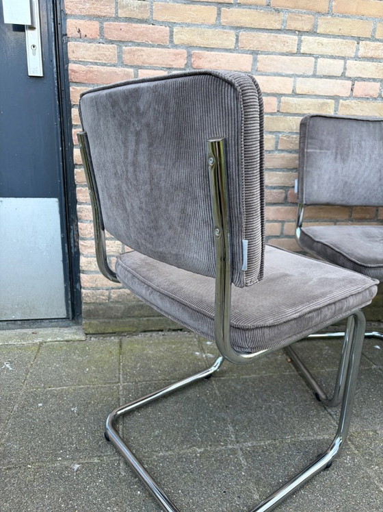 Image 1 of 6 sillas Zuiver Ridge Rib con estructura tubular