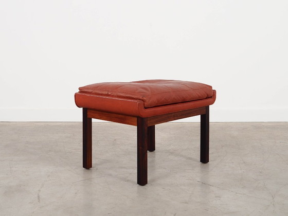 Image 1 of Voetenbankje van palissanderhout, Deens design, jaren 70, ontwerper: Finn Juhl