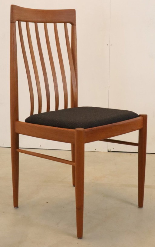 Lot de 4 chaises de salle à manger Bramin rembourrées vintage