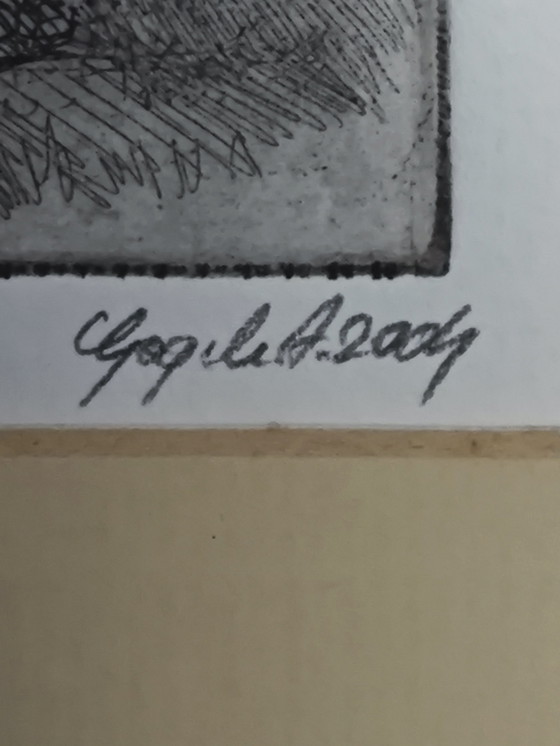 Image 1 of Church, signed etching