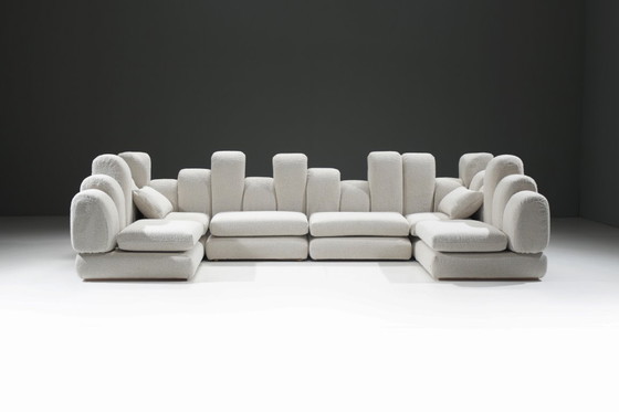 Image 1 of Zeldzame vintage Dromadaire sectionele bank van Hans Hopfer voor Roche Bobois Frankrijk