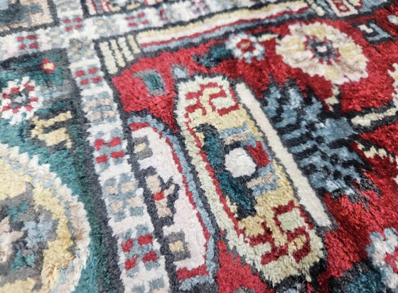Image 1 of Handgeknüpfte persische Seiden-Kashmir-Teppichpaneele, 120 x 195 cm