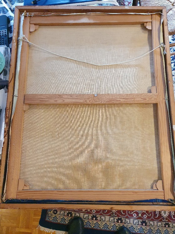 Stilleven met pioenrozen (Olieverf) – JM DEYMEN 1968 – Schilderijen & Tekeningen, Canvas (photo 4 of 5)