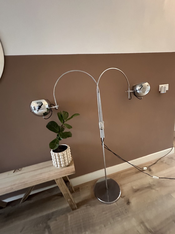 Image 1 of Lampadaire Arc Globe de Gepo Amsterdam, années 1970