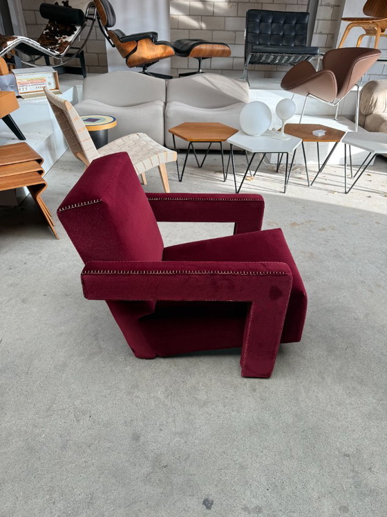Poltrona Cassina Utrecht, Gerrit Rietveld (disponibilità: 2) – Poltrone, Tessile, Velluto (photo 6 of 7)