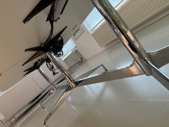 Image 1 of Vergader set Eames: Segmented table + 6 stoelen EA108